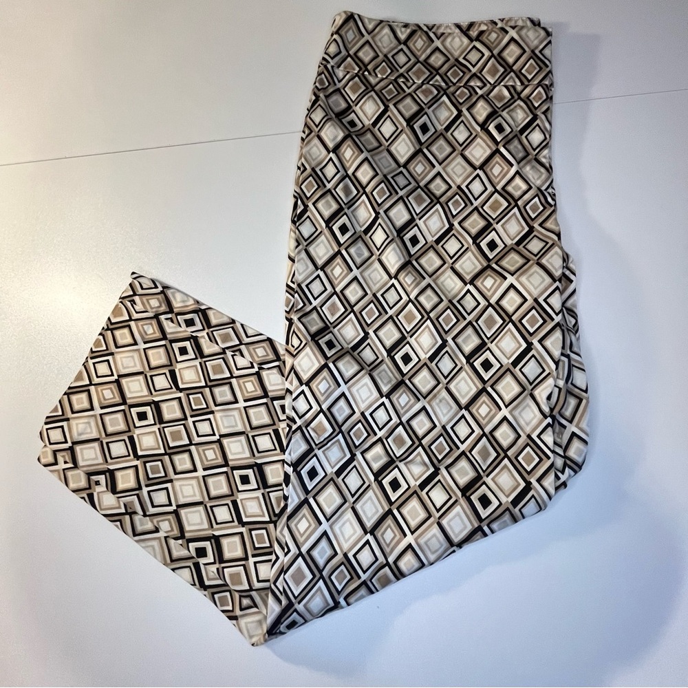 LOFT Diamond Print Pants - Ankle Size 12
